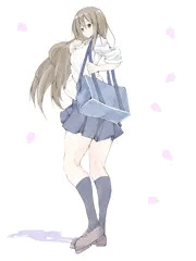 振り向き少女