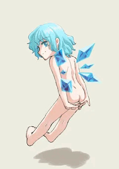 裸チルノ