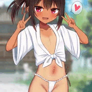 お祭りに来た女の子