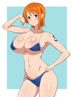 ナミ　青ビキニ