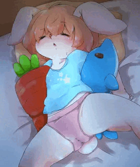 寝てる子