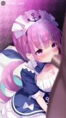 aqたんのお口で綺麗にしてもらった（切り抜きver.）