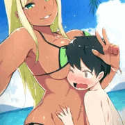 ギャルに絡まれる少年