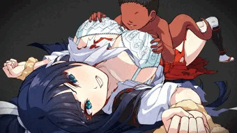 達人退魔師は触手妖魔なんかに屈しない　敗北H「油赤子」