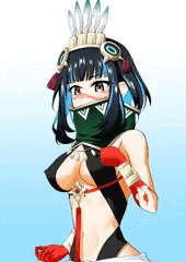 嫌な顔をしながら見せてくれるトラロックちゃん