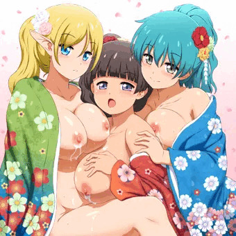晴れ着姿とおっぱい