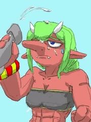 プロフィール画像のゴブ娘さん