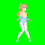 【ｱﾆﾒ】おっぱい丸出しで踊る女の子