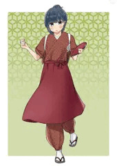 うちの子着物もんぺ