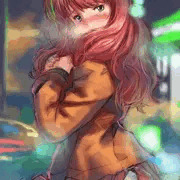 看板娘（風呂に入れず15日目）