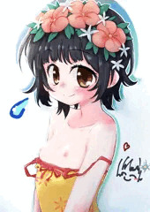 今日のおちくびは初春飾利ちゃん