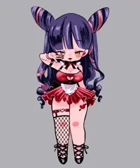 ウインクする女の子