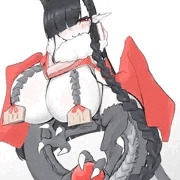 正月のとき描いたロリ爆乳龍娘絵