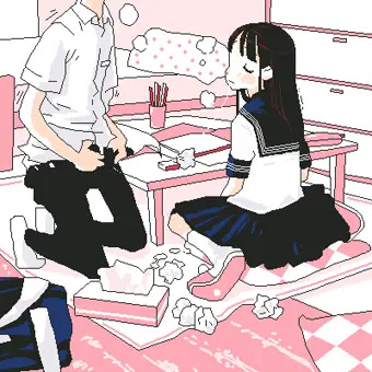 お勉強中に初キス