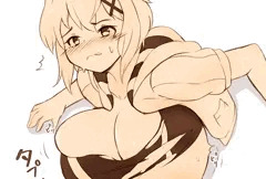 【膨乳+膨尻＆壁尻】シンフォギア 切歌ちゃんが壁尻をしたら強制的におっぱいとお尻を大きくされた漫画