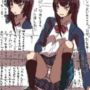 私に警察官を紹介(？)してくれた女子高生の立ち上がりぎわの純白パンチラ