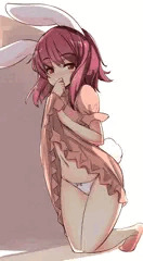 てゐちゃんの物陰たくし上げ