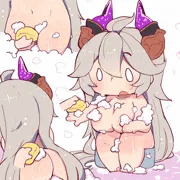 洗われるサラーサ