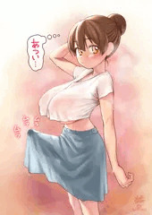 【ふたなり】おっぱいカーテンとスカートテント