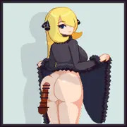 シロナ お尻に擦りつけ