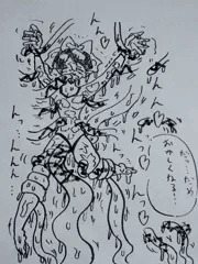触手に絡まれまくる５期猫ちゃん