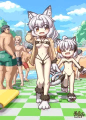 ネコだけどプール