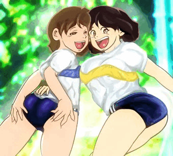 ひろみとてん子のブルマ姿