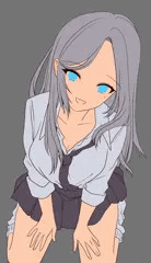 ちょっと上目遣い風のギャル