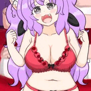 赤い下着にゃん