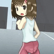 マラソン中にう○こおもらしする女の子