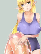 スク水巨乳エロフ