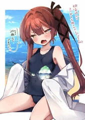 白衣水着