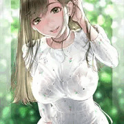 白いワンピースの可愛い女子を普通に描いてみた💗