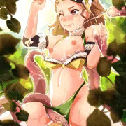 関ちゃん森の中で触手にめちゃくちゃなつかれる