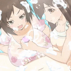 みくにゃん+ゆかりちゃん　泡プ