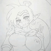 ベリーダンスの最中に見せてくれるシャンティちゃん。
