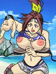 スパイクでおっぱいポロリするカムトラのロコ