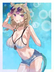 水着ウタゲちゃん　差分込4枚