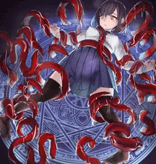 魔法陣触手