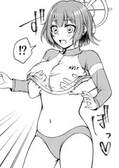【ブルアカ】水着サキ。（差分有り）