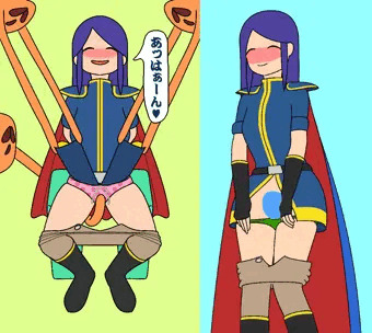 オバケと女性
