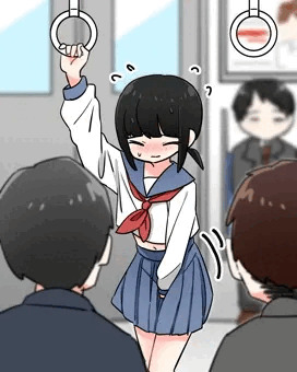 【リク絵】電車での緊急事態