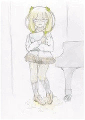 檀上でおもらしする小夏