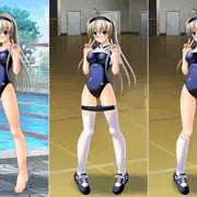 スク水と体操服ブルマの組み合わせ