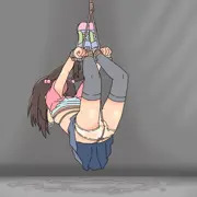 女の子えび反り吊り回転　カラー版