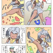 忍者ハシビロちゃんにお願いされる隊長