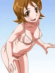 大森ゆうこさん、マイクロビキニに着替える。