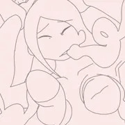 触手に襲われてしまった女友達