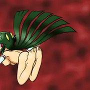 変身シーン試作・ニーソ装着カット