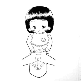 スケベおまるでおしっこしゃーっ